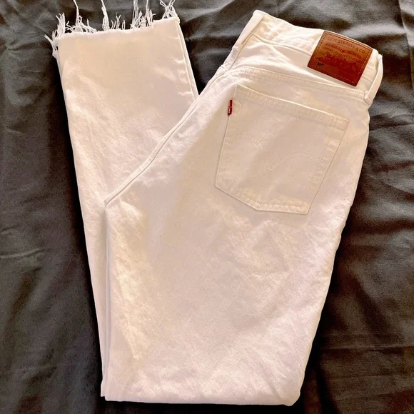 501® ORIGINAL FIT WOMEN'S JEANS WHITE - Picture 3 of 6